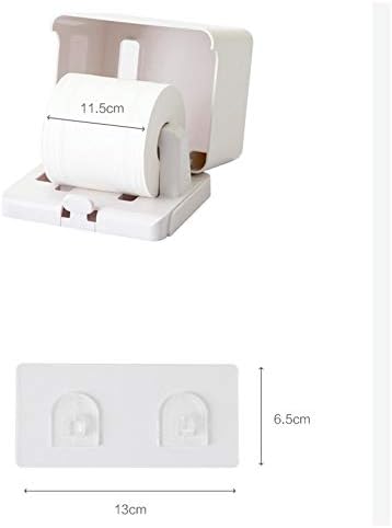 Ренслат Пластична Квадратна Кутија за Бело Ткиво монтирана на Ѕид, Кутија За Ткиво Во Бања И Кујна, Едноставна И Креативна Водоотпорна