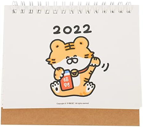 Toyandona Work Decor Decor 2022 Mini Desk Calendar, Standing Flip 2022 месечен календар, дизајн на календарот за работна површина, календар