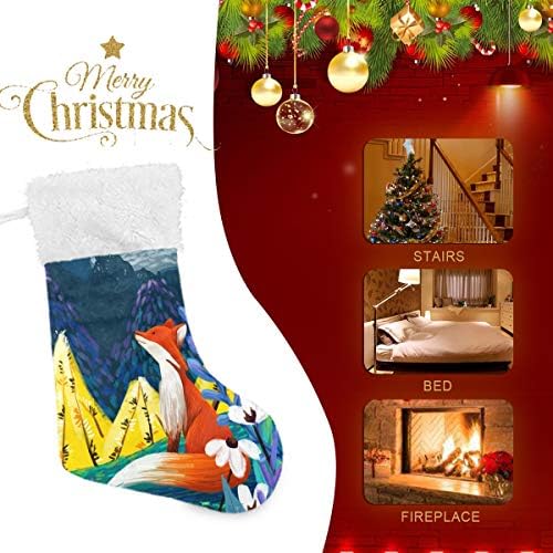 Божиќни чорапи Пимилагу лисица 1 пакет 17,7 , виси чорапи за Божиќна декорација