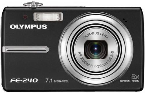 Дигитална камера на Олимп Стилус FE-240 7.1MP со двојна слика стабилизирана 5x оптички зум