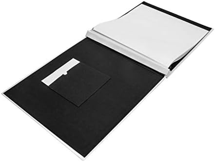 Kleer-Vu ткаенина за ткаенини, пост-графички со прозорец, големина: 12x12 & quot; Со 10 беспрекорни, врвни пластични страници со тешки инсерти од бела хартија, боја: Тел.