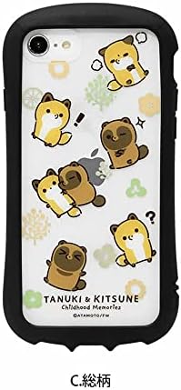 グランサンク Gran Sanku Raccoon and Fox Изберете чиста iPhone SE 3 -та генерација 2 -та генерација 8/7/6S/6 Case [Raccoon and Fox]