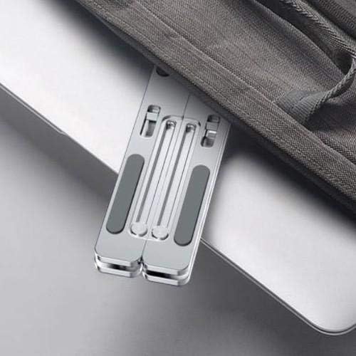 Штанд со Boxwave и монтирање компатибилен со Acer Travelmate P4 - Компактен штанд за лаптоп QuickSwitch, преносен, штанд за гледање со повеќе аголи - Метални сребрени
