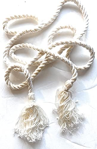Извртените кабелски ремени декортитивни јаже ремени со 3 '' tassel 42 '