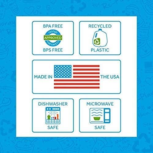 Re Play направена во САД длабоки wallидови рамни плочи | Направено од еко -пријателска пластика рециклирана во тешка категорија | Машина за миење садови и микробранова б?