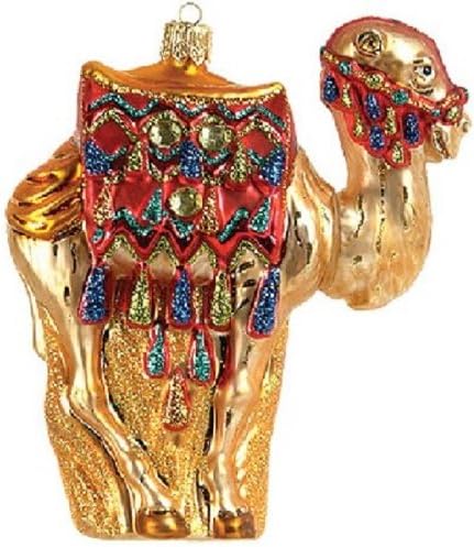Божиќен украс на камили полски стакло направен во декорација на Полска