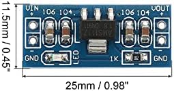 Регулаторот на напон на напон на конверторот на меканиксот DC-DC AMS1117 4-12V до 1,8V 0,8A сина за трансформатори на напојување