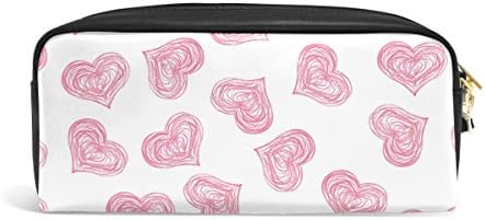 Врвен столар розов молив срца молив торбичка торба торбичка за шминка канцелариски училиште 1.7x0.75x0.5in