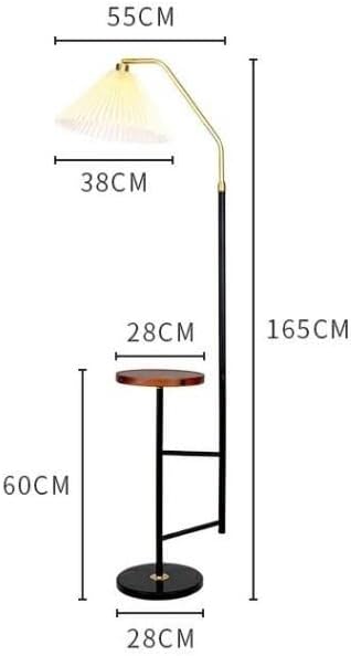 Zhyh Купете LED чај табела под подната соба за дневна соба за спална соба нордиска вертикална ламба за подот