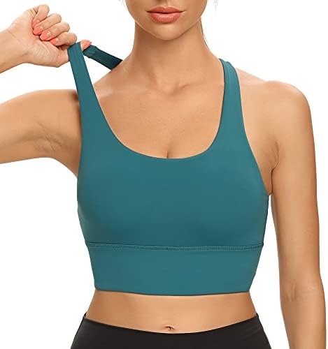 Lemedy Mesh Open Backsport Sports Bras for Women Racerback Подготвен резервоар за јога култури на врвот