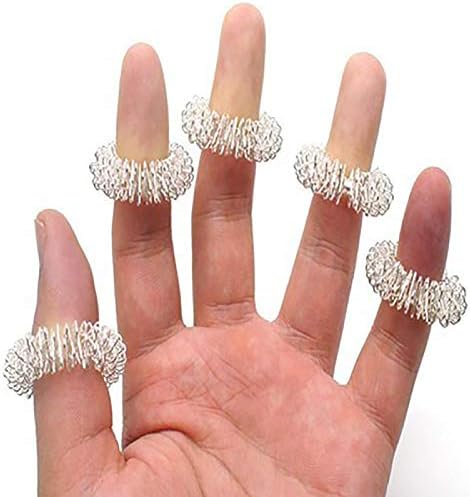 Zonster News Toys Toys Finger Finger Relief Fidget Ring Spiky Sensory Fidget играчка за тактили за аутизам 5 парчиња