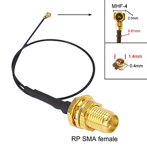OneLinkmore UFL до SMA M.2 Ngff IPX IPEX MHF4 до RP SMA Femaleен RF Pigtail WiFi Antenna Extension Cable 0,81mm за PCI WiFi картичка безжичен рутер M.2 картички пакет од 2) од 2)