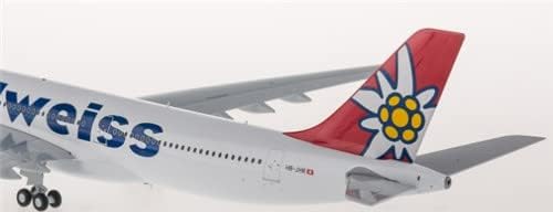 JC Wings Switzerland Edelweiss за Airbus A330-300 HB-JHR 1/200 Diecast Aircraft претходно изграден модел