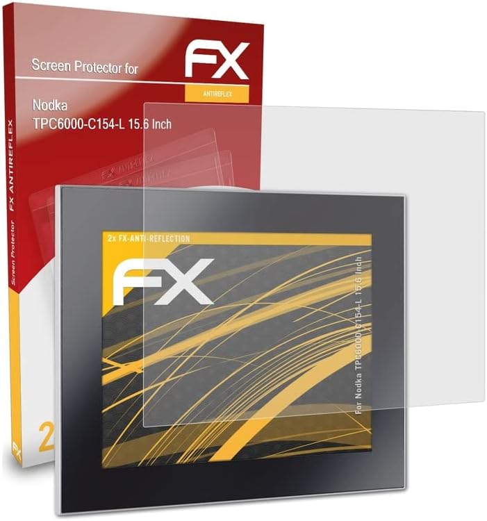 Заштитник на екранот ATFOLIX компатибилен со NODKA TPC6000-C154-L 15,6 инчен филм за заштита на екран, анти-рефлективен и шок-апсорбирачки FX заштитник филм