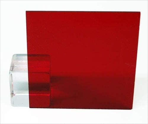 2 пакувања 1/4 темно црвена проucирна акрилна плексиглас лист 8 x12 фрлена номинална големина дебелина од 6мм азм