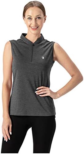 Ysento Women'sенски суво вклопни тениски кошули за голф по поштенски пакувања без ракави без ракави UPF 50+ јога салата за вежбање врвови кошули