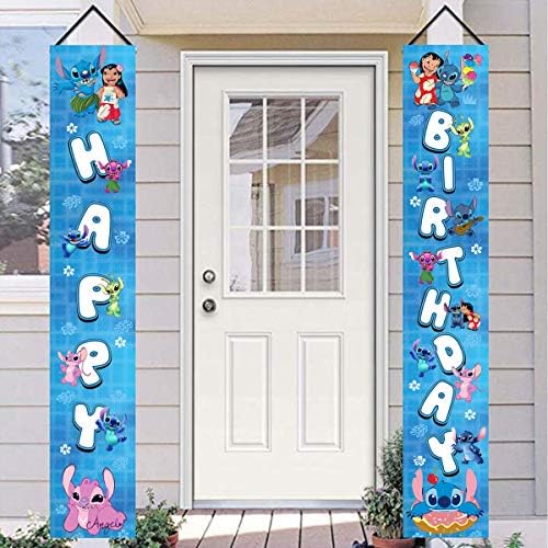 Лило &засилувач; Бод роденден банер,бод тема партија декорација, се користи за детски роденден забави врата двојки