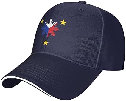 3 starsвезди и сонце филипински филипини знаме бејзбол капа мажи Сонцето капаче за миење прилагодливи женски риболов капачиња