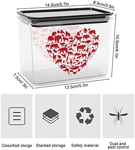 Сакам Животни Контејнери За Складирање Проѕирна Пластична Кутија Со Капаци Канти За Повеќекратна Употреба За Кујнски Житни Закуски