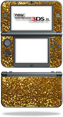 Кожата на mothyskins Компатибилна Со Новиот Nintendo 3DS XL Обвивка За Обвивка Налепница Кожи Златен Сјај