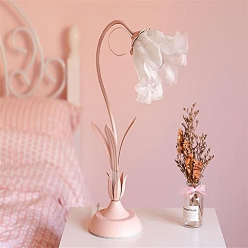 ДУБА романтичен стил табела за ламба во кревет, спална соба девојче срце креативно нето црвено цвеќе принцеза соба биро