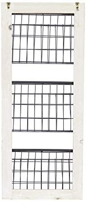 Деко 79 Метал правоаголник Списание држач за решетки со суспендирани корпи, 14 x 5 x 34 , црна