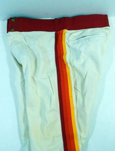 1986 Хјустон Астрос Бил Доули Игра користеше бели панталони 36-28 DP24407 - Игра користени панталони MLB