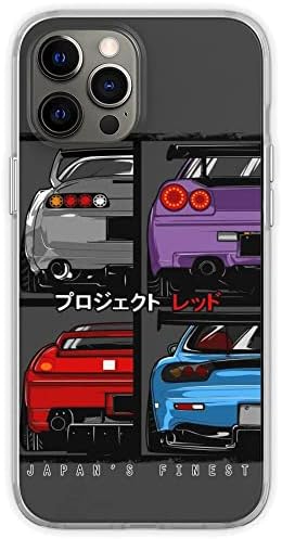 листфер Компатибилен Со Iphone 14 Случај Јапонците Најдобрите Supra R34 NSX FD3S RX7 Класични Спортски Автомобили Мека Tpu Силиконски Шок