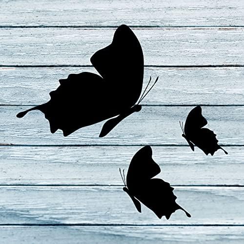 Пеперутка Силуета-Пеперутка Ѕид Налепници Пеперутка Налепници - Автомобил Прозорец Тамблер Лаптоп Вода Шише Спална Соба Расадник