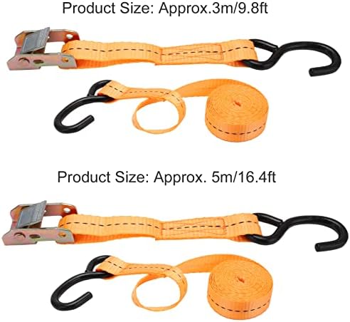 Vifemify 2pcs врзувачки ленти за врзани со куки во форма на S за капнување на полиестерска ткаенина, густа и издржлива