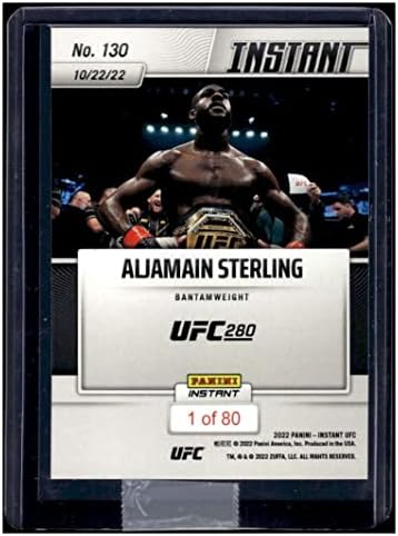 Aljamain Sterling SP 2022 Panini Instant /80 UFC 280130 MT-MT+ MMA борба