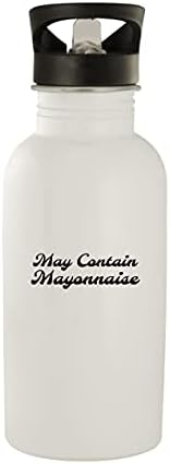 Производите од Моландра можат да содржат мајонез - 20oz шише со вода од не'рѓосувачки челик, бело