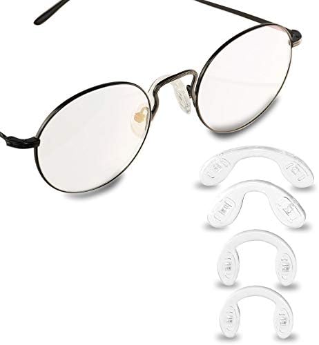 ГМС Оптички мост, завртки за завртки за силиконски нос за очила за очила една од секоја големина - 18мм, 22мм, 28мм, 32мм