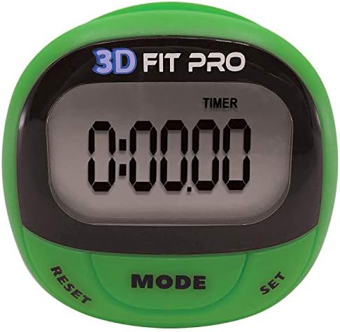Champion Sports 3D FitPro Digital Pedometers за мажи и жени - точен чекор -трагач за одење, трчање, за следење на калории, растојание,