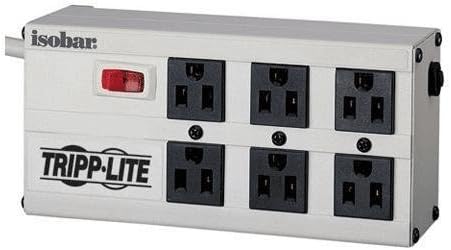 Tripp Lite Isobar Surge Protector Metal 6 излез 6 'кабел 3300 Joules Model Isobar6