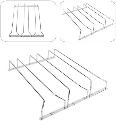 Алипис под кабинетот вино вино со вино од метални метални вино очила закачалка стаклена решетка за решетки: црвена боја: црвена