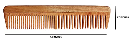 Селска Рачна Работа Рачно Изработени дрвени чешли За жени коса | Еколошки Одлични За Здравје На Скалпот И Косата Органски Чешел Со Широки Заби