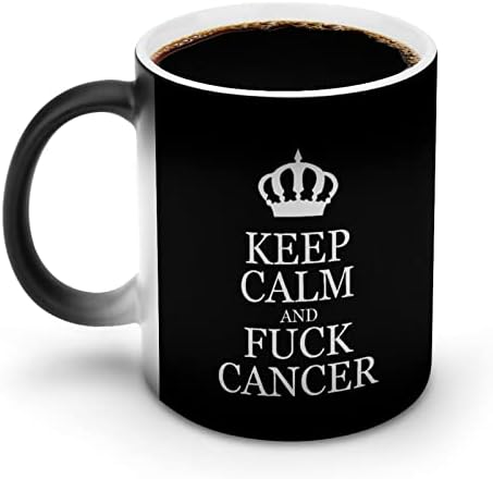 Бидете Смирени И Cancerам Рак Топлина Менување Кригла Магија Кафе Тамблер Керамички Чај Чаша Персоналните Подарок За Канцеларија