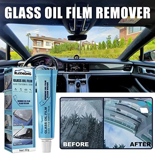 Uocufy Car Cleass Chit Надворешен автомобил стакло масло за чистење стакло филмови за отстранување стакло масло за отстранување на паста автомобил
