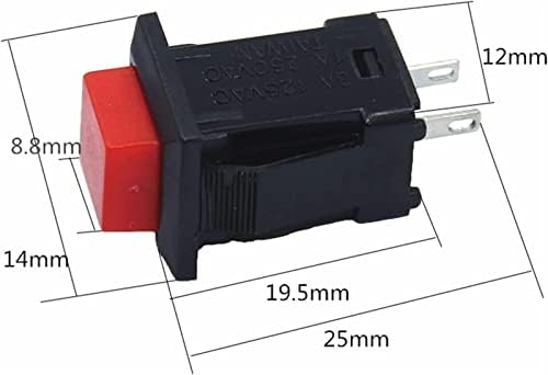 Micro Switch 10PCS DS-429 Без ресетирање на прекинувачот за ресетирање на квадратни моментални прекинувачи NC DS-431 3A/125VAC прекинувач