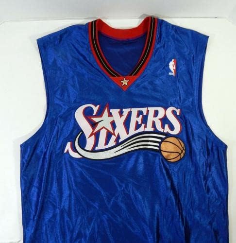 2001-02 Philadelphia 76ers празна игра издадена Blue Jersey 46 DP17619 - користена игра во НБА