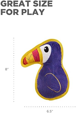 Надворешен Hound Xtreme Seamz Toucan Squeaky Turable Dog Toy