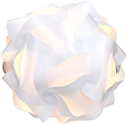 kwmobile DIY Загатка Светилка Сенка-Модерна IQ Сложувалка Светлина во 30 Парчиња Мин. 15 Различни Дизајни-Дијаметар прибл. 7,9 во / 20 см-Бела