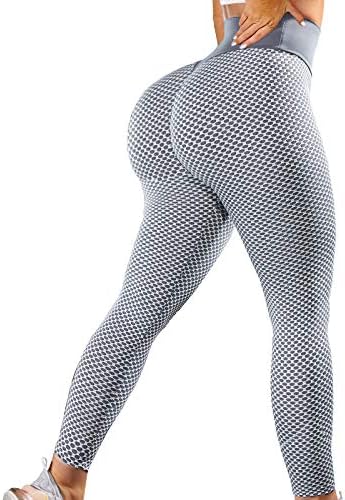 Кауро Тик Ток хеланки женски високи половини од половината јога панталони Контрола на стомакот исфрлен плен хеланки тренингот за