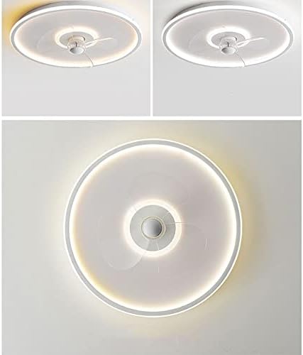 TWXG модерна LED вентилатор таванот светло ултра-тивк затемнет паметен таван светло со вентилатори 3 брзина прилагодлива вентилаторска лесна трпезарија