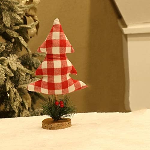 Xxsly вештачко новогодишно дрво новогодишна елка мини Божиќни мали Божиќни дрвени бази Десктоп новогодишна елка за хотелски домашен