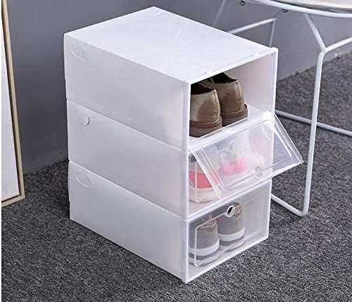 Кутија за складирање на про transparentивотен чевли на Anncus 50pcs може да се постави комбинирана кутија за складирање на чевли