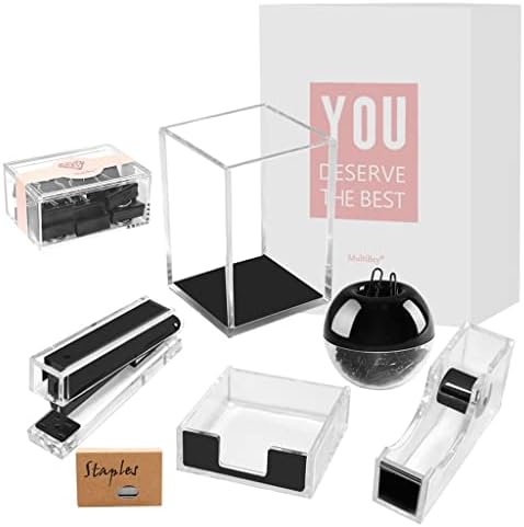 Jfgjl акрилик сребрен канцелариски снабдување сет за биро за канцелариски десктоп додатоци за подароци Организатор на биро за канцелариски материјали