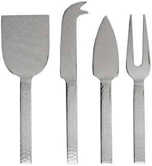 Американска ателје есенцијална колекција ножеви сет 4-парчиња не'рѓосувачки челик со декоративни рачки совршени за loversубители на сирење,