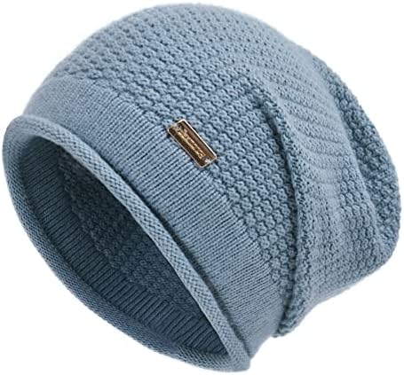 Jaxmonoy slouchy beanies за жени зимско меко топло кашмир капа череп капа дами плетена волнена пчела капа за жени